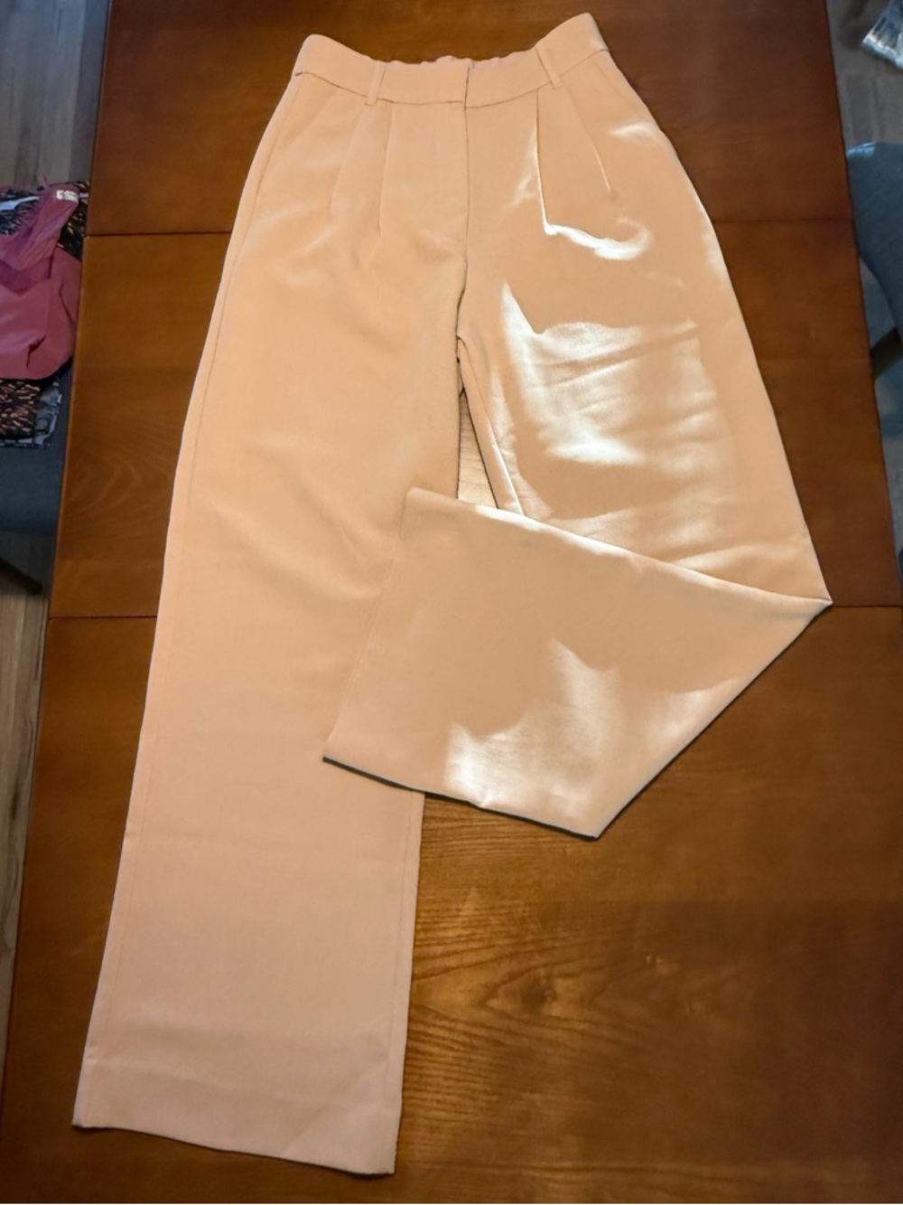 High-Waist Wide-Leg Abercrombie Trousers in Khaki